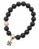 Swastik Bracelet in 14k Gold with Diamonds Swastik Bracelet in 14k Gold with Diamonds