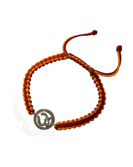 Rakhi Special Om Bracelet in Silver with 42 Certified Diamonds Rakhi Special Om Bracelet in Silver with 42 Certified Diamonds