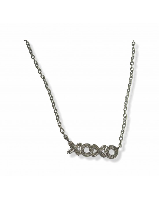 Hugs N Kisses Pendant With Diamonds Hugs N Kisses Pendant With Diamonds